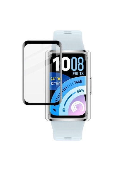 Forzacase Huawei Band 11 Pro İle Uyumlu Çerçeveli Tam Kaplayan 3d Pet Ekran Koruyucu Film - Fc016