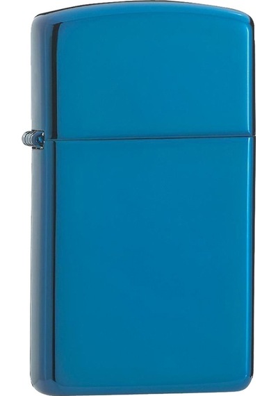 Ehediye Zippo Çakmak Slim Parlak Sapphire 20494