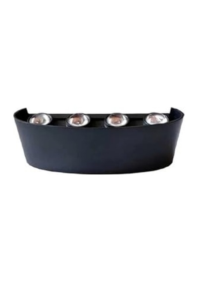 Ayrex Led Duvar Aplik 15w 1500 Lümen 3200k Gün Işığı Ip44 Siyah Modern Tasarım Led Aplik Iç Ve Dış Mekan Duvar Genel