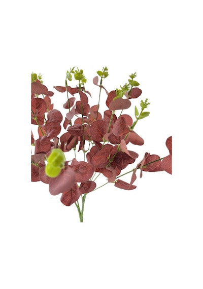 Yapay Çiçek Okaliptus Demet Kırmızı Aradal Garnitür Eucalyptus
