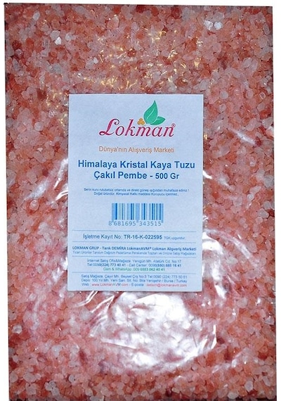Lokman Himalaya Kristal Kaya Tuzu Çakıl Pembe 500 G