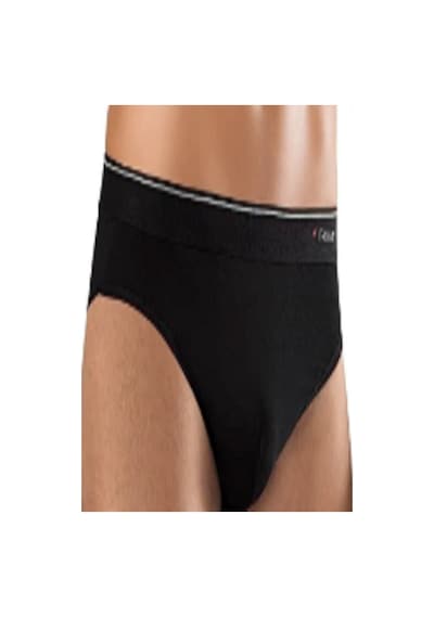 Erdem Erkek Pamuklu Külot Elastan Lastikli Slip 3'lü Paket 1340 Siyah