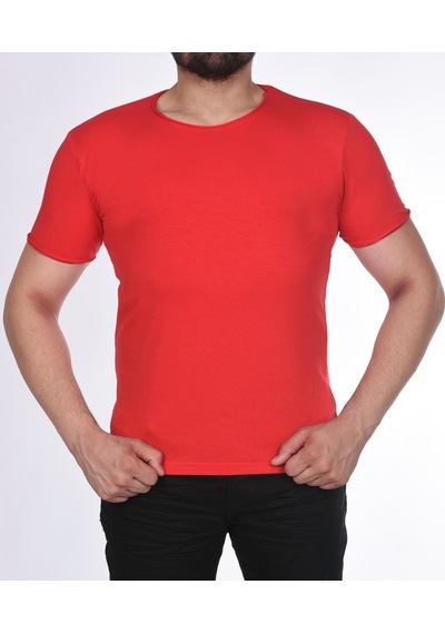 Black Steel Süprem Kısa Kol Pis Dikiş Slimfit Düz Tshırt-1884 (486520446)