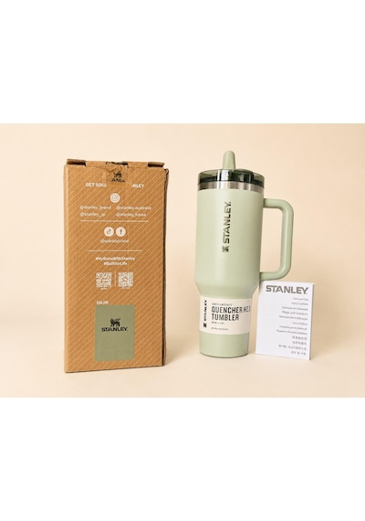 Stanley The Quencher Protour Flip Straw Tumbler Mint Yeşili 1.18l Pipetli Termos Açık Yeşil