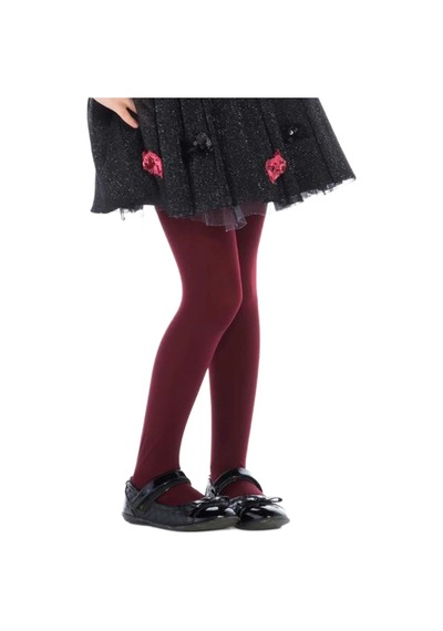 Penti Pretty Kız Çocuk Micro 40 Külotlu Çorap 71 Bordo
