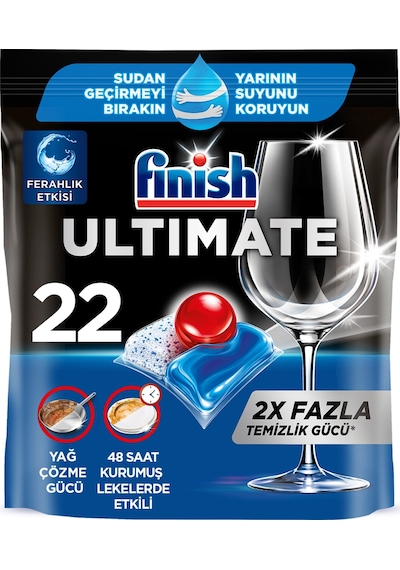 Finish Ultimate Hepsi 1 Arada 22 Tablet 283g 2 Adet