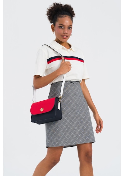U.s Polo Assn U.s. Polo Assn. Us25246 Kadın Çanta Lacivert Kırmızı Beyaz