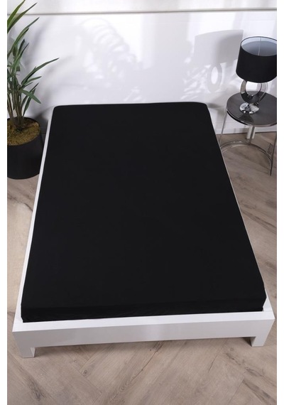 Aç-tak Lastikli Tek Kişilik Çarşaf 160x200+30 Cm Polycotton Matriss Serisi Antrasit