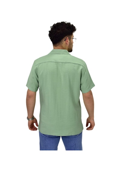 Erkek Spor Silim Fit Kısa Kol Gömlek G5031 Bgl-st04497 Mint