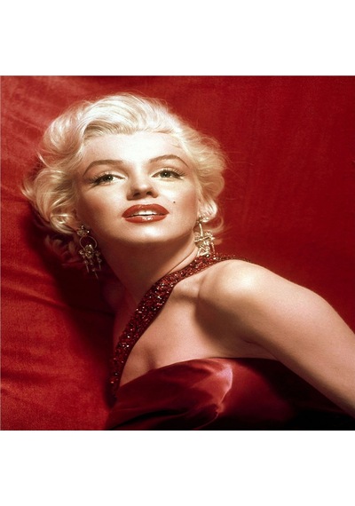 Marilyn Monroe Fotoğrafları Doğal Taş Bardak Altlığı 4'lü Set - Natural Stone Coasters - Taş Çok Renkli