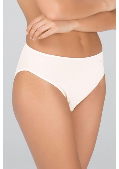 Kom Kadın BK10131 Basic 2'li Pamuk-Modal Slip Külot Beyaz