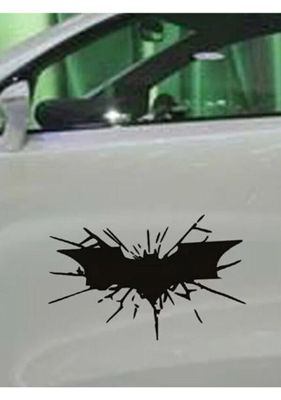 Yarasa Tasarımlı Baskı Çıkarılabilir Su Geçirmez Oto Sticker Siyah 20 6 Cm