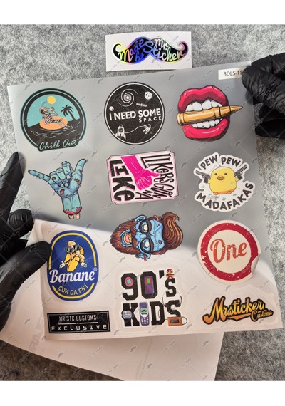 Bdls15 Küçük Boy 10lu Sticker Seti