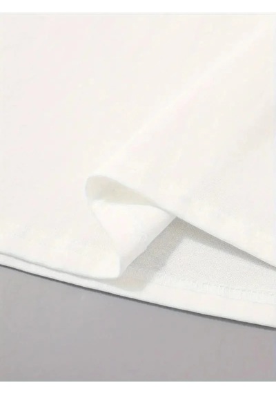 Assema Erkek Sarj %1 Baskılı T-shirt Kısa Kol Bisiklet Yaka Regular Fit Tişört - Beyaz Çok Renkli