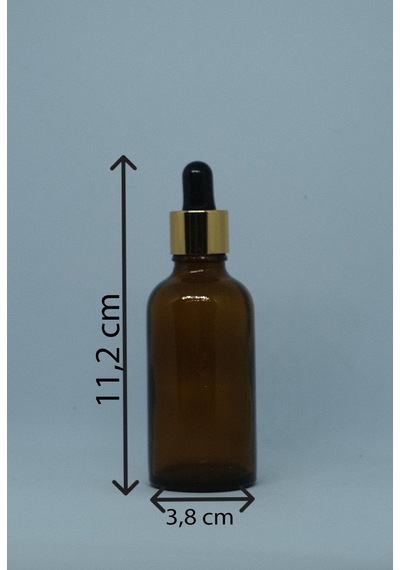Damlalıklı 50 Ml 10 Adet Amber Şişe