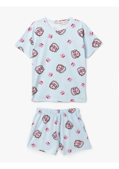 Koton Pamuklu Baskılı Kısa Kollu Kadın Şortlu Pijama Takımı Pembe Desenli 5slk40066mk Pembe Desenli Pembe Koton Pamuklu Baskılı Kısa Kollu Kadın Şortlu Pijama Takımı Pembe Desenli 5slk40066mk Pembe Desenli Pembe