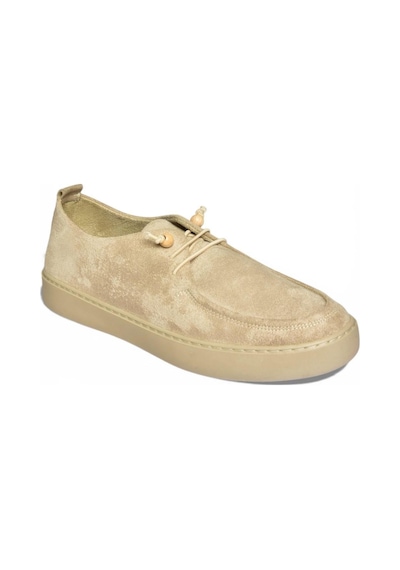 Fox Shoes Y602170902 Bej Süet Bağcıklı Casual Ayakkabı Bej