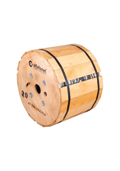 Alfafonet 4 Core Single Loose Tube Fiber Optik Kablo 2 Km Makara