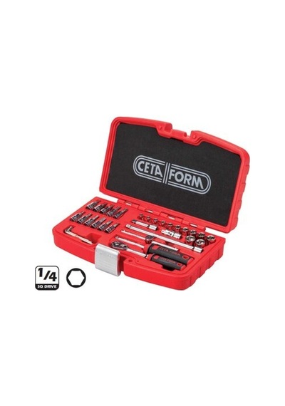 Ceta Form C00-35ph2 35 Parça 1/4 6 Köşe Lokma Takımı -plastik K.