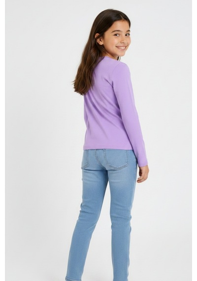 Kiagu Lila Basic Tsort - Terletmeyen Esnek Kumaş Pamuklu Mevsimlik Lila Kız Çocuk T-shirt Lila Kiagu Lila Basic Tsort - Terletmeyen Esnek Kumaş Pamuklu Mevsimlik Lila Kız Çocuk T-shirt Lila