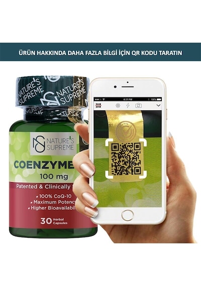 Natures Supreme Coenzyme Q10 100 Mg 30 Kapsül Aromasiz