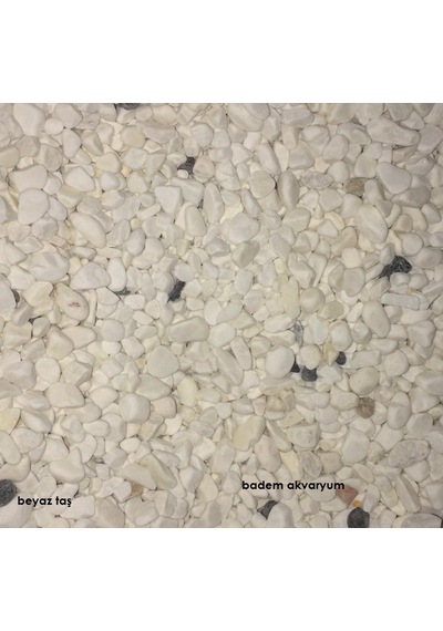 Akvaryum Beyaz Taş 1cm 5 Kg Beyaz Taş Akvaryum Taşı Bahçe Taşı