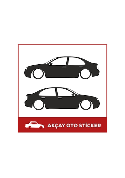 Volkswagen Bora Basık Sticker Bora Gölge Sticker Bor Sticker