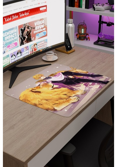 Ginga Eiyuu Densetsu Anime V5 - 48x40 Xl Gaming Kauçuk Kaymaz Taban Mouse Pad Fare Altlığı