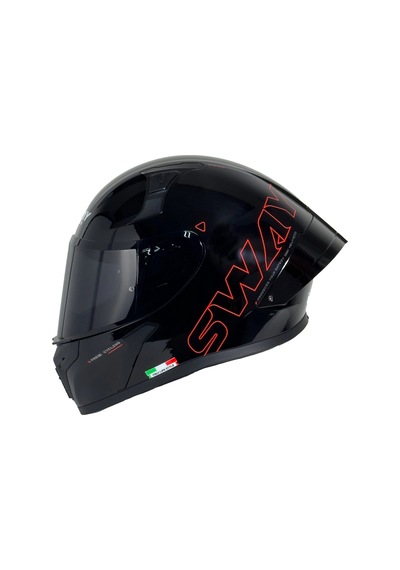 Kask Sway F357 Kask Parlak Siyah