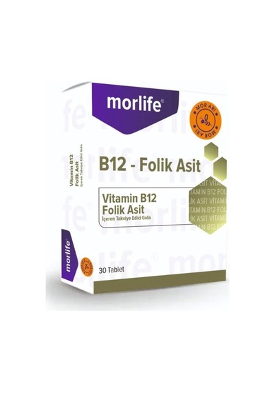 Morlife B12 Folik Asit 30 Çiğneme Tablet