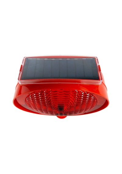 Solar Kırmızı Yuvarlak Flaşörlü Ultra Kedi Gözlü Trafik Koni Seti