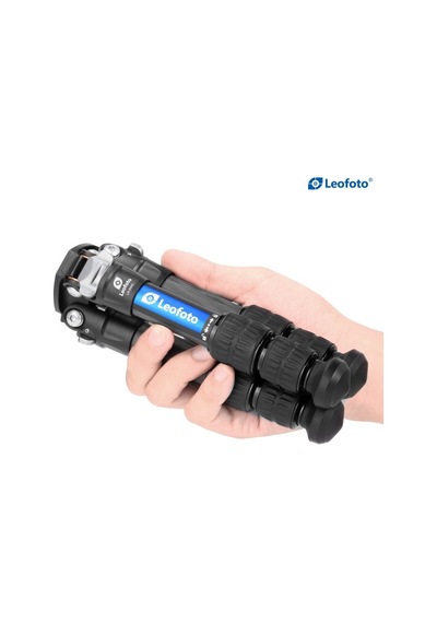 Ls-223c+lh-25 Profesyonel Mini Karbon Fiber Tripod Kit