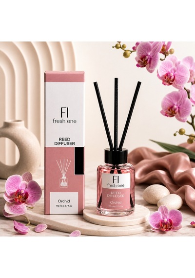 Orchid Çubuklu Oda Kokusu 110 Ml Kalıcı Ferah Ev Kokusu Orkide