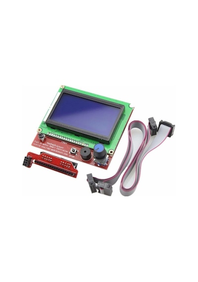 RepRap Ramps 1.4 Uyumlu 128x64 Grafik GLCD Ekran Kiti - Full Graphic Smart