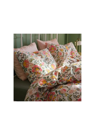 Ikea Daggsalvıa Tek Kişilik Nevresim Takımı 150 X 200 Cm Beyaz - Pembe - Sarı - Mavi Çok Renkli