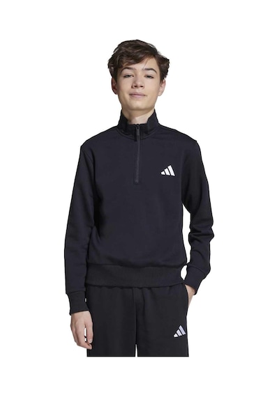 Adidas Sport Lifestyle 220 Çocuk Siyah Dik Yaka Sweatshirt SiYAH