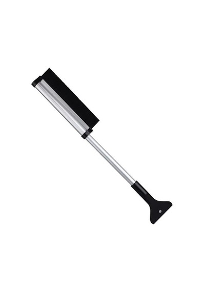 65cm 2in1 Buz Kazıyıcı Ve Kar Temizleme Fırçası Don Temizleme Fırcası Araç Buz Kazıyıcı Açık Sarı - Altın