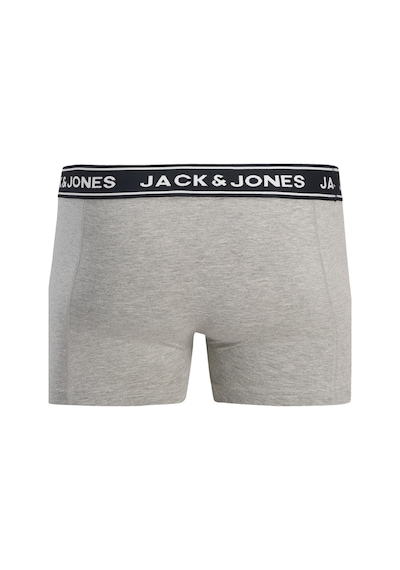 Jack & Jones Erkek Jacdanny Solıd Trunks 3 Pack Pamuklu Boxer Açık Mavi