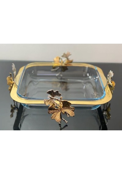 Atabey Home Collection Kelebek Döküm Ayakli Kare Büyük Borcam 28 Cm Metal Dekoratif Çerçeveli Paşabahçe