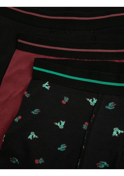 Koton 3'Lü Pamuklu Boxer Seti Kaktüs Baskılı Siyah Desenli 3Slm90015Mk 3Slm90015Mk9D9 Siyah Koton 3'Lü Pamuklu Boxer Seti Kaktüs Baskılı Siyah Desenli 3Slm90015Mk 3Slm90015Mk9D9 Siyah