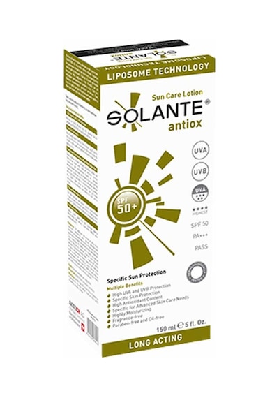 Solante Antiox Güneş Losyonu SPF50+ 150 ML