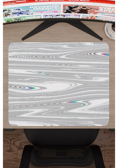 Glitch Kaymaz Dikişli Kauçuk Oyuncu Mousepad V5 - 48x40 Xl Gaming Mouse Pad Fare Altlığı