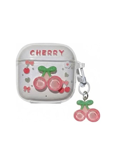 Freebuds Se 2 Uyumlu Cherry Figürlü Silikon Koruma Kılıfı Çok Renkli