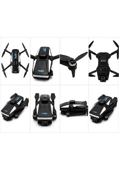 S5hp Drone Akıllı Hava Fotoğrafçılığı Dron 4k Hd Çift Kamera 360 Derece Engel Algılama 50xzoom Usb Kart Okuyucu+ Micro Sd Kart Hediye Katlanabilir Wifi Cam Uygulama Kontrol Ekrablı Uzaktan Kumanda
