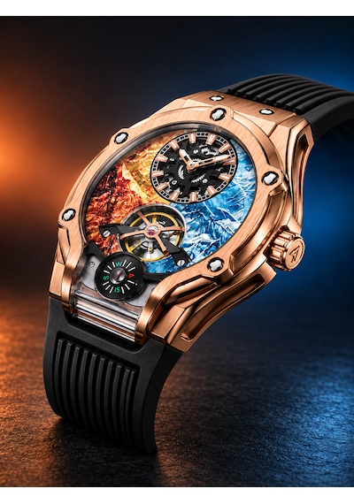 Pagani Design Pd-981 Everest Dağı Zirvesi Serisi Limited Edition Otomatik Erkek Kol Saati Rose Black Rose Gold
