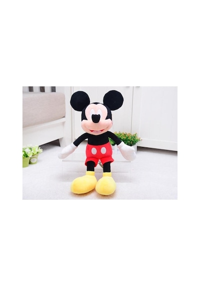 Miki Fare Mickey Mouse Minnie Mouse Figür Peluş Oyuncak Uyku & Oyun Arkadaşı Büyük Boy 50 Cm. Siyah