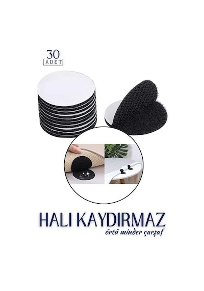 Zenvac Halı Kaydırmaz Cırt Pedler 30 Adet 718826 Zenvac29 Renkli