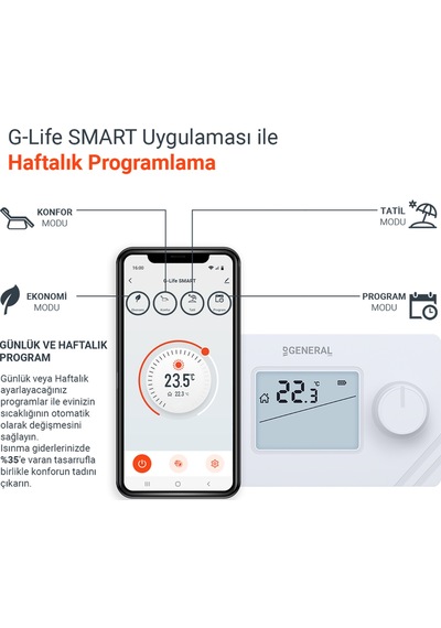 General Mıtra 250 Smart Kablosuz Akıllı Oda Termostatı