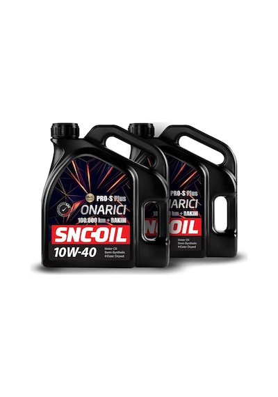 Snc Oil Icon Group 100.000 KM + Bakım Pro-S Plus Onarıcı 10W-40 Motor Yağı 2 X 4 L