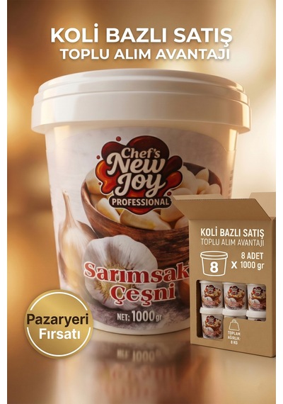 Sarımsaklı Çeşni 1000 G X 8 Adet - 1 Koli Koli Bazlı Avantaj Paketi